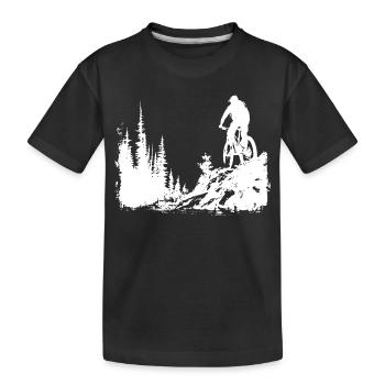 Croquis de VTT - T-shirt bio Premium Enfant - noir - Devant