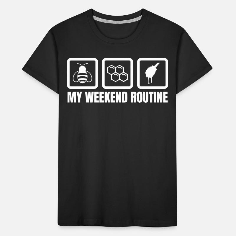 Ma routine du week-end T-shirt bio Premium Enfant