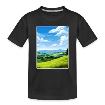 Sauerland Allemagne Affiche de voyage Peinture Souvenir WPA - T-shirt bio Premium Enfant - noir - Devant