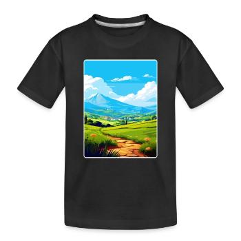 Berg Psiloritis Griechenland Reise Poster Souvenir WPA - Kinder Premium Bio T-Shirt - Schwarz - Vorne