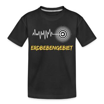 Connaissance de la zone sismique - T-shirt bio Premium Enfant - noir - Devant