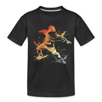 Breakdancer Vintage Look - T-shirt bio Premium Enfant - noir - Devant