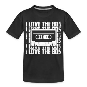 I love the 80s - Kids' Premium Organic T-Shirt - black - Front