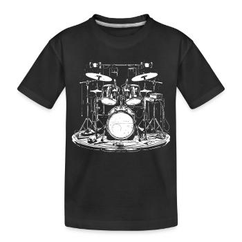 Percussion - T-shirt bio Premium Enfant - noir - Devant