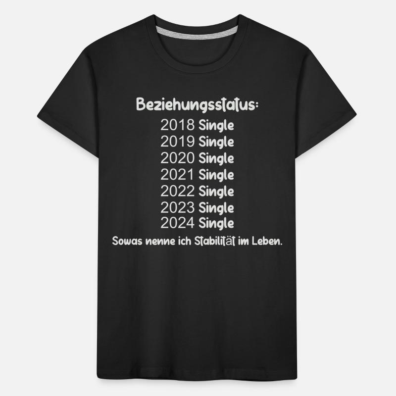 Statut de la relation Célibataire T-shirt bio Premium Enfant