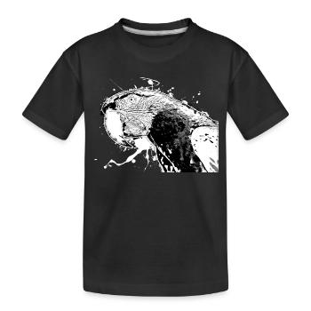 Papagei - Kinder Premium Bio T-Shirt - Schwarz - Vorne