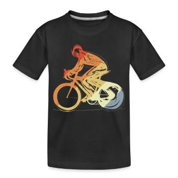 Look vintage cycliste - T-shirt bio Premium Enfant - noir - Devant