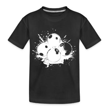Boules de billard Graffiti - T-shirt bio Premium Enfant - noir - Devant