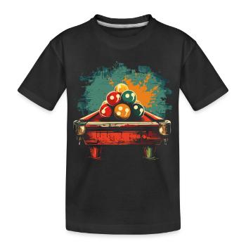 Style BD Billard - T-shirt bio Premium Enfant - noir - Devant