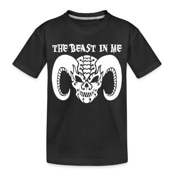 Das Biest in mir - Kinder Premium Bio T-Shirt - Schwarz - Vorne