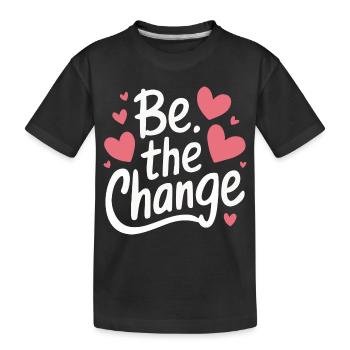 Altruisme Don désintéressé Donner d’école - T-shirt bio Premium Enfant - noir - Devant