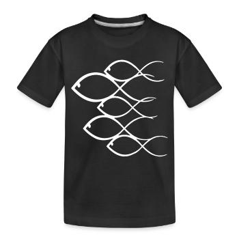 Schwarm Weißfische - Kinder Premium Bio T-Shirt - Schwarz - Vorne