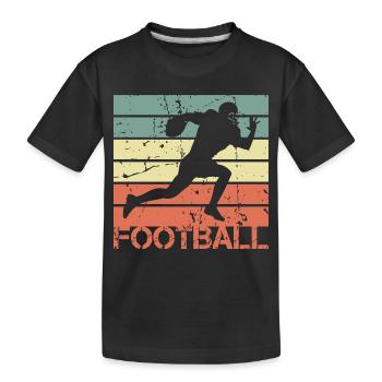 American Footballer - Kids' Premium Organic T-Shirt - black - Front