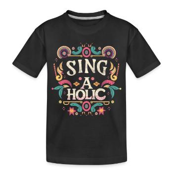 Accro de la chanson - T-shirt bio Premium Enfant - noir - Devant