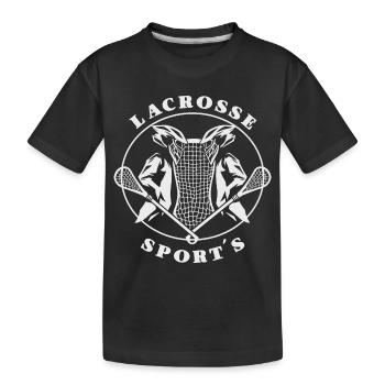 Sports de crosse - T-shirt bio Premium Enfant - noir - Devant
