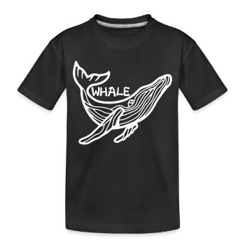 Der Riese der Meere - Kinder Premium Bio T-Shirt - Schwarz - Vorne