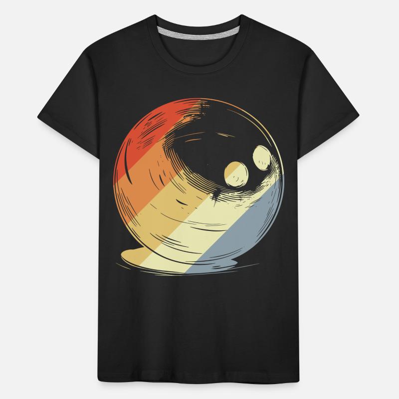Boule de bowling à l’ancienne T-shirt bio Premium Enfant