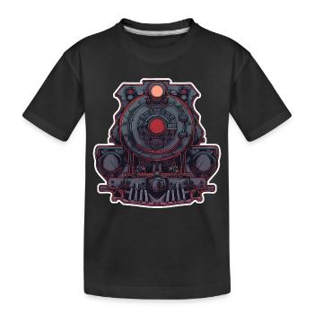 Graphiques de locomotive - T-shirt bio Premium Enfant - noir - Devant