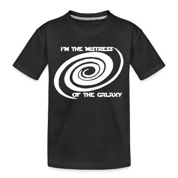 Mistress of the Galaxy - Kids' Premium Organic T-Shirt - black - Front