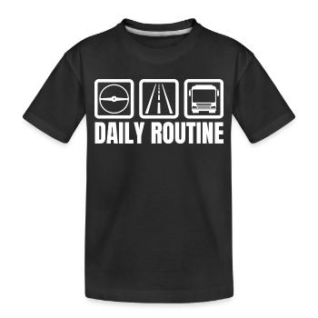 Quotidien - T-shirt bio Premium Enfant - noir - Devant