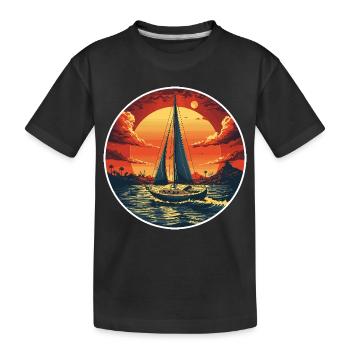 Portrait Navigation - T-shirt bio Premium Enfant - noir - Devant