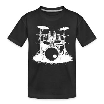 Percussion - T-shirt bio Premium Enfant - noir - Devant