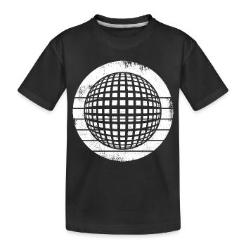 Discothèque des années 80 - T-shirt bio Premium Enfant - noir - Devant