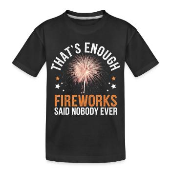 Pyrotechnie Feux d’artifice Pyrotechnie - T-shirt bio Premium Enfant - noir - Devant