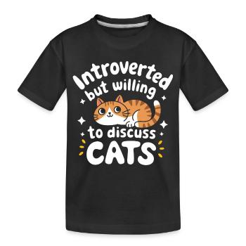 Introvertierter asozialer introvertierter - Kinder Premium Bio T-Shirt - Schwarz - Vorne
