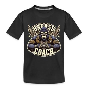 Badass Trainer Coach Gorilla Gift - T-shirt bio Premium Enfant - noir - Devant