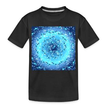 Sea Galaxy - Kids' Premium Organic T-Shirt - black - Front