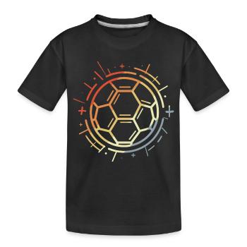 Dessin de football vintage - T-shirt bio Premium Enfant - noir - Devant