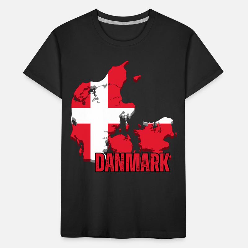 Fierté danoise, drapeau du Danemark T-shirt bio Premium Enfant