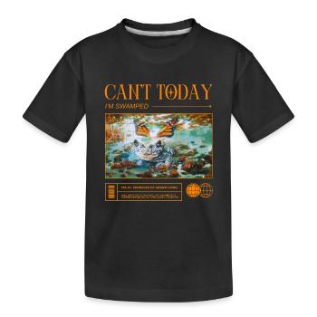 Sumpfmodus aktiviert – Keine Termine, nur Swamp - Kinder Premium Bio T-Shirt - Schwarz - Vorne