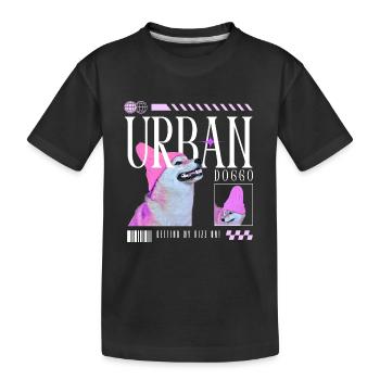 Urban Doggo – le streetwear à quatre pattes - T-shirt bio Premium Enfant - noir - Devant