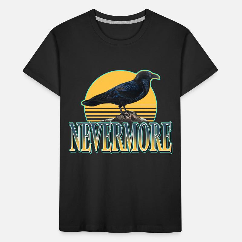 Nevermore – Ravens & Gothic Aesthetics Kids' Premium Organic T-Shirt
