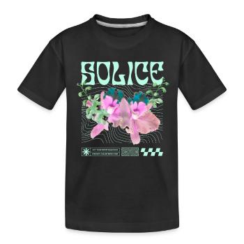 Solice – Tranquillité botanique - T-shirt bio Premium Enfant - noir - Devant