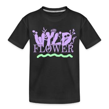 Wyld Flower – Boho Vibes - T-shirt bio Premium Enfant - noir - Devant