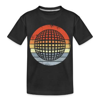 Vintage Discothèque des années 80 - T-shirt bio Premium Enfant - noir - Devant