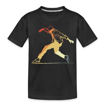 Retro Breakdancing - Kinder Premium Bio T-Shirt - Schwarz - Vorne