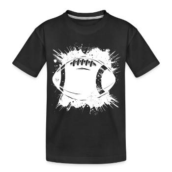 Football Graphics - Kids' Premium Organic T-Shirt - black - Front