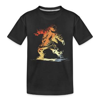 B-Boy Retro - Kids' Premium Organic T-Shirt - black - Front