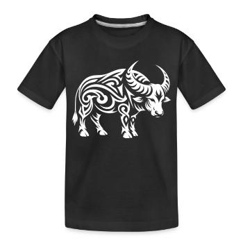 Buffle tribal - T-shirt bio Premium Enfant - noir - Devant