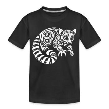 Kinkajou tribal - T-shirt bio Premium Enfant - noir - Devant