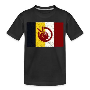 Mouvement amérindien - T-shirt bio Premium Enfant - noir - Devant