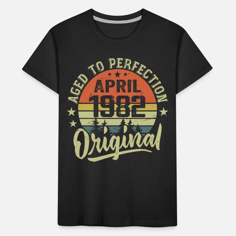April 1982 Geburtstag - April 1982 Geschenkidee Kinder Premium Bio T-Shirt