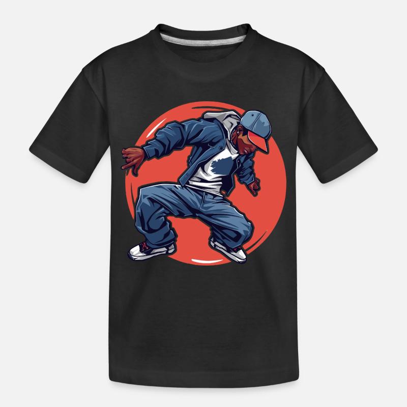 Breakdancing - Kinder Premium Bio T-Shirt - Schwarz