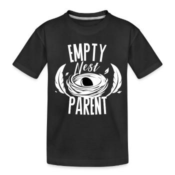 Parent de nid vide – Conception minimale des Eltern - T-shirt bio Premium Enfant - noir - Devant