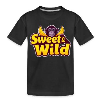 Doux et sauvage - T-shirt bio Premium Enfant - noir - Devant