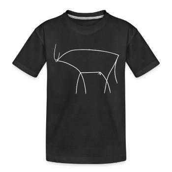 Bull - Kids' Premium Organic T-Shirt - black - Front